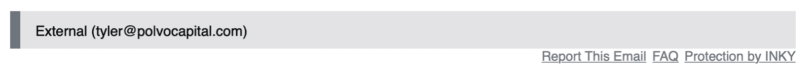 Inky green banner — email looks safe